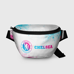 Поясная сумка Chelsea neon gradient style по-горизонтали, цвет: 3D-принт