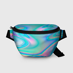 Поясная сумка Неоновый бензин, цвет: 3D-принт