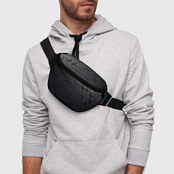 Поясная сумка Камуфляж черных плит, цвет: 3D-принт — фото 2