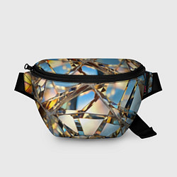 Поясная сумка Грани стекла, цвет: 3D-принт