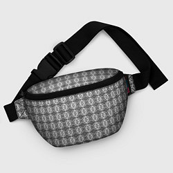 Поясная сумка Серый кружевной узор, цвет: 3D-принт — фото 2