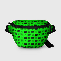Поясная сумка BBT logo green steel, цвет: 3D-принт