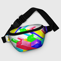 Поясная сумка Цветные столбы, цвет: 3D-принт — фото 2