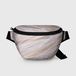 Поясная сумка Бежевый абстрактные полосы, цвет: 3D-принт
