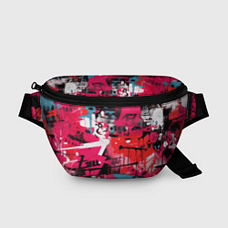 Поясная сумка Красное граффити