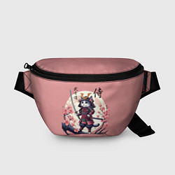 Поясная сумка Kitten samurai - bushido ai art, цвет: 3D-принт