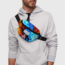 Поясная сумка Linkin park битва огней, цвет: 3D-принт — фото 2