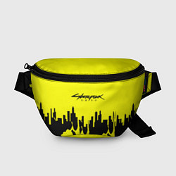 Поясная сумка Cyberpunk 2077 geometry yellow