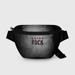 Поясная сумка Hard rock on dark grey, цвет: 3D-принт