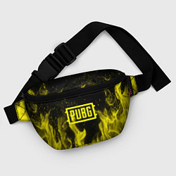 Поясная сумка PUBG fire yellow, цвет: 3D-принт — фото 2