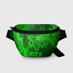 Поясная сумка GTA - green gradient, цвет: 3D-принт