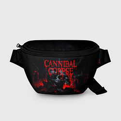 Поясная сумка Cannibal Corpse кровавый череп, цвет: 3D-принт
