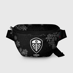 Поясная сумка Снежный Leeds United, цвет: 3D-принт