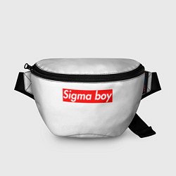 Поясная сумка A real sigma boy merch meme надпись из песни в тик
