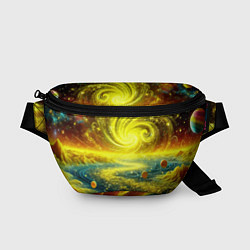 Поясная сумка Neon galaxy - ai art fantasy, цвет: 3D-принт