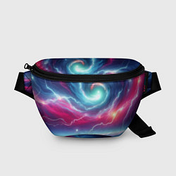 Поясная сумка Spiral neon galaxy - ai art fantasy, цвет: 3D-принт