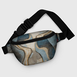 Поясная сумка Абстракция с песком и водой, цвет: 3D-принт — фото 2
