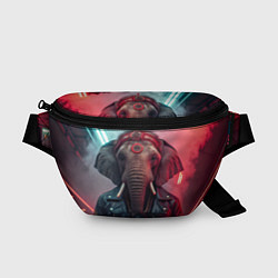Поясная сумка Cyberpunk elephant, цвет: 3D-принт