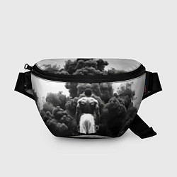 Поясная сумка Мухаммед Али в черном дыму, цвет: 3D-принт