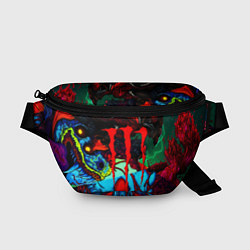 Поясная сумка Monster energy hyperbeast, цвет: 3D-принт