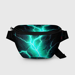 Поясная сумка Color light blue black