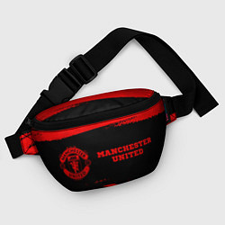Поясная сумка Manchester United - red gradient по-горизонтали, цвет: 3D-принт — фото 2