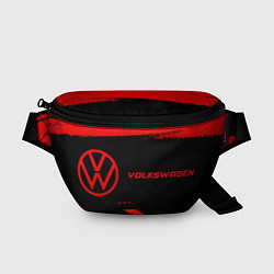 Поясная сумка Volkswagen - red gradient по-горизонтали, цвет: 3D-принт