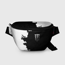 Поясная сумка Monster energy краски белые, цвет: 3D-принт