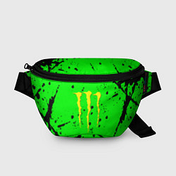 Поясная сумка Monster energy кислотные брызги, цвет: 3D-принт