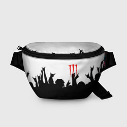 Поясная сумка Monster energy rock black, цвет: 3D-принт