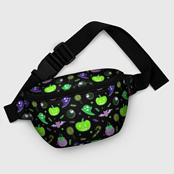 Поясная сумка Halloween black pumpkin pattern, цвет: 3D-принт — фото 2