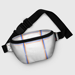 Поясная сумка Neon white orange blue, цвет: 3D-принт — фото 2
