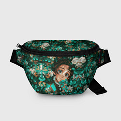 Поясная сумка Танджиро Demon slayer в цветах, цвет: 3D-принт