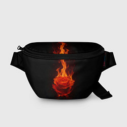 Поясная сумка Flaming rose, цвет: 3D-принт