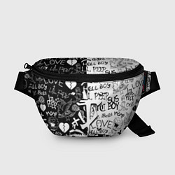 Поясная сумка Doom x liil peep pattern black, цвет: 3D-принт