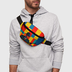 Поясная сумка Гангстер поп-арт, цвет: 3D-принт — фото 2