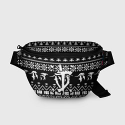 Поясная сумка Doom x elders scrolls pattern, цвет: 3D-принт