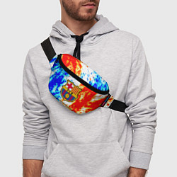 Поясная сумка Barcelona огненные краски, цвет: 3D-принт — фото 2