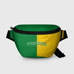 Поясная сумка Новокузнецк, зелёно-жёлтый