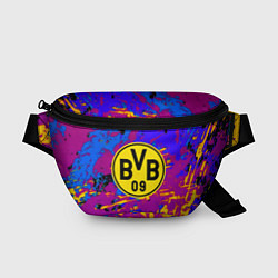 Поясная сумка Borussia абстрактные краски, цвет: 3D-принт