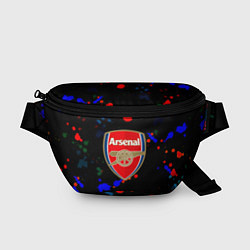 Поясная сумка Arsenal неоновые брызги красок, цвет: 3D-принт