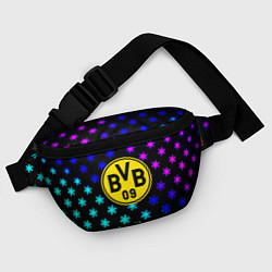 Поясная сумка Borussia неоновые снежинки, цвет: 3D-принт — фото 2