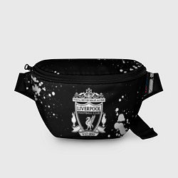 Поясная сумка Liverpool белые текстура краски
