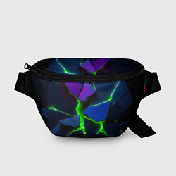 Поясная сумка Neon tile, цвет: 3D-принт