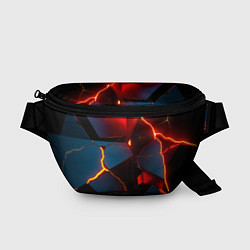 Поясная сумка Orange rift, цвет: 3D-принт