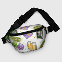 Поясная сумка Новогодний вайб, цвет: 3D-принт — фото 2