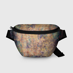 Поясная сумка Абстракция - pink marble with blue flecks, цвет: 3D-принт