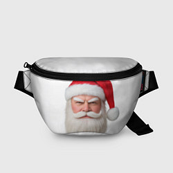 Поясная сумка Лицо санты, цвет: 3D-принт