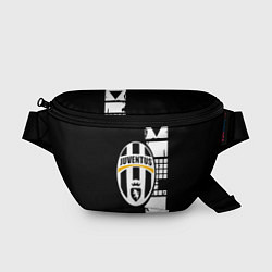 Поясная сумка Ювентус геометрия белая