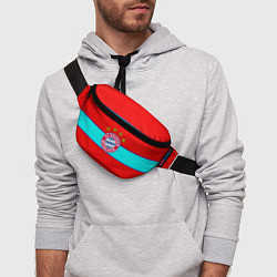 Поясная сумка Бавария Мюнхен полосы линии, цвет: 3D-принт — фото 2